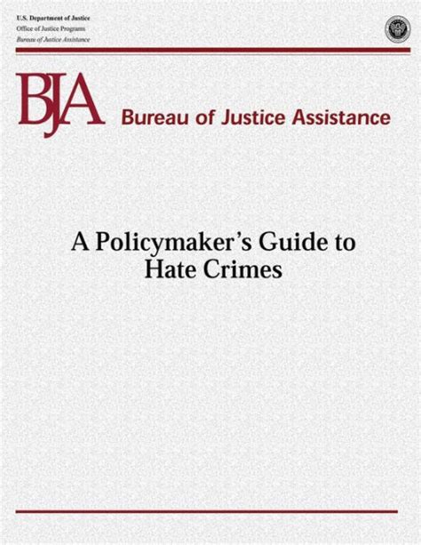 A policymakers guide to hate crimes. - Patrice de la tour du pin.