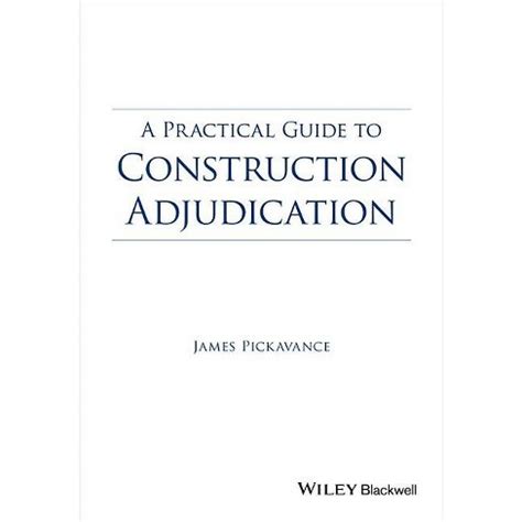 A practical guide to construction adjudication by james pickavance. - 1993 manuale fuoribordo mercurio da 135 cv.