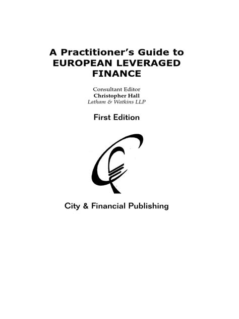 A practitioner guide to european leveraged finance. - Rheem pool heater manual model p m267a en c.