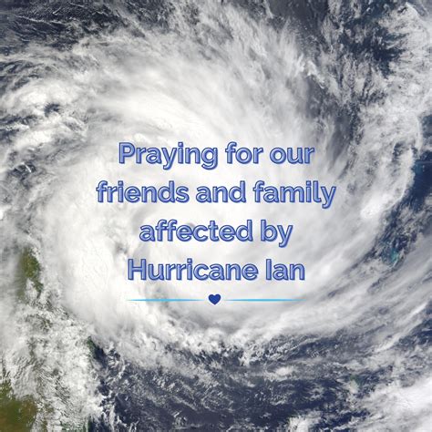 A prayer for those impacted by Hurricane Ian