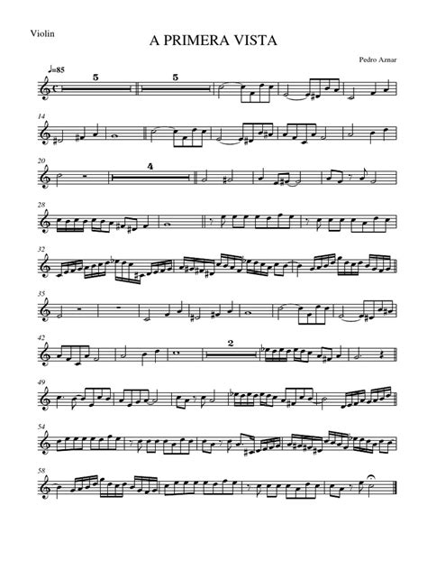 A primera vista violin1 mscz pdf