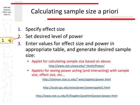 A priori sample size calculator.  The specific steps might change slig...