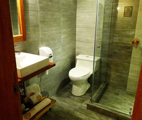 A private bathroom with shower and hairdryer is standard.