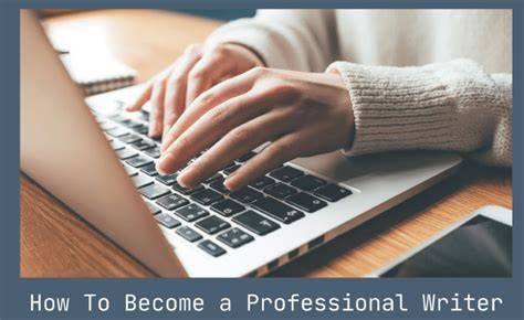 A professional writer often