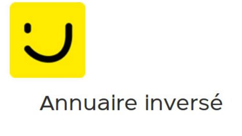 A qui est ce numéro ? Annuaire inversé