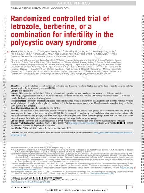 A randomized controlled trial of combination letrozole …