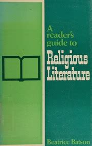 A readers guide to religious literature by e beatrice batson. - Komatsu wa300 1 wa320 1 shop manual.