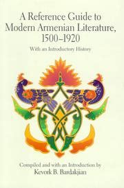 A reference guide to modern armenian literature 1500 1920 by kevork b bardakjian. - Wilhelm v. humboldt und der staat.