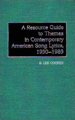 A resource guide to themes in contemporary american song lyrics 1950 1985. - Case ih early riser 900 owners manual.