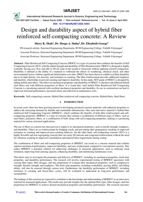 A review of the durability aspects for self compacting concrete