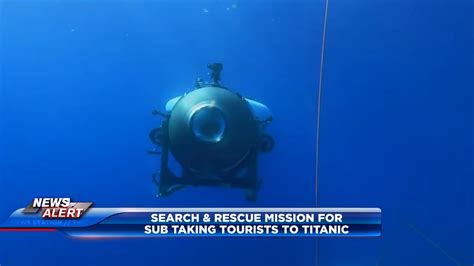 A search is underway for missing submersible that takes people to see Titanic