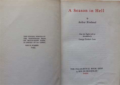 A season in hell (classic, 60s). - Polaris magnum 325 4x2 service manual.
