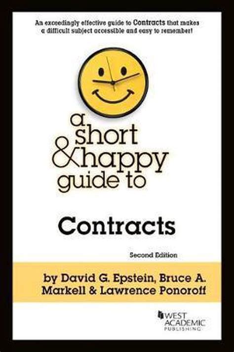 A short and happy guide to contracts by david g epstein. - Positive thinking easy self help guide how to stop negative thoughts negative self talk and reduce stress.