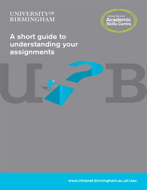 A short guide to understanding your assignments