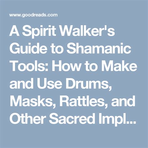 A spirit walkers guide to shamanic tools how to make and use drums masks rattles and other sacred implements. - John deere 300 series 3029 4039 4045 6059 6068 diesel engine operators owners manual omrg18293 h4.