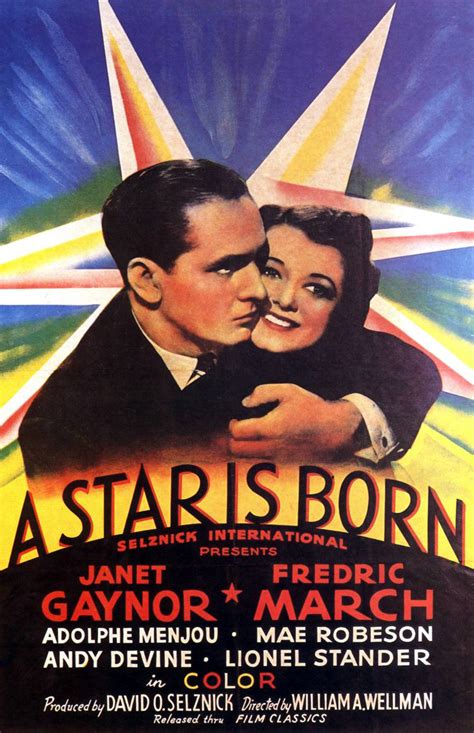 A star is born 1937. A classic Hollywood romance drama about a fading matinee idol and a young beginner who fall in love and face challenges in the film industry. Watch the trailer, read the synopsis, see the cast and crew, and explore the photos and videos of this 1937 film directed by William A. Wellman and starring Janet Gaynor and Fredric March. 