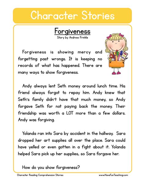 A story about forgiveness pdf