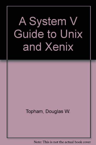 A system v guide to unix and xenix. - Anatony and trends of 20th century german literature.