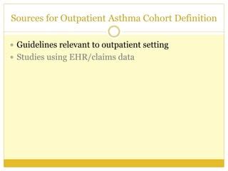 A systematic review of asthma case definitions in 67 birth cohort ...