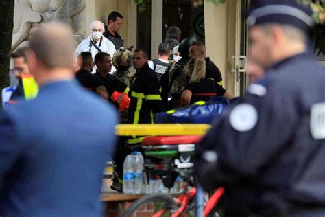 A teacher dies and 2 people are wounded in a stabbing in a French school. Terrorism is suspected