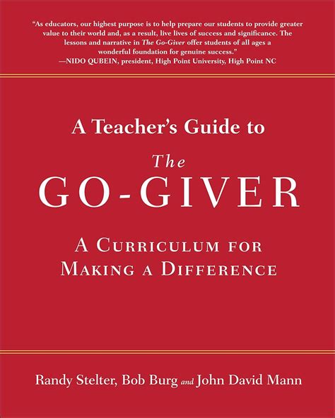 A teachers guide to the go giver a curriculum for making a difference by randy stelter 2015 12 15. - Xyz pro 2015 cnc instruction manual.