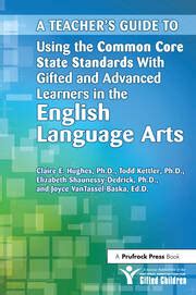A teachers guide to using the common core state standards with gifted and advanced learners in the englishlanguage arts. - Contract pricing reference guides volume 5 february 22 2012.