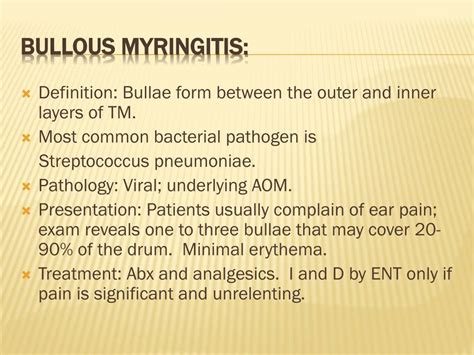 A to Z: Bullous Myringitis (for Parents) - Nemours