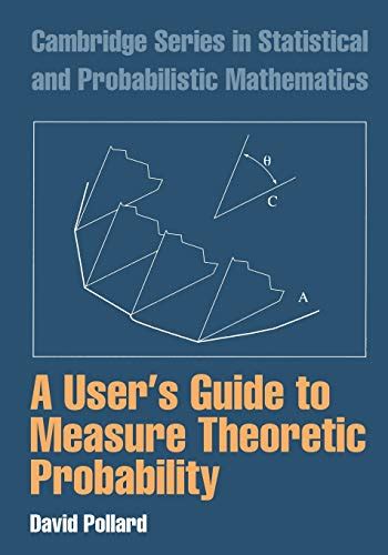 A users guide to measure theoretic probability cambridge series in statistical and probabilistic mathematics. - Physiologie générale des articulations à l'état normal et pathologique..