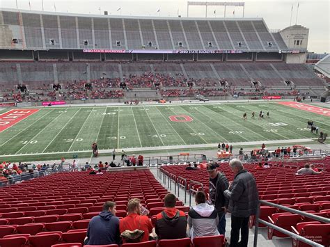 A view from my seat ohio stadium. 14B. ★★★★★SeatScore®. Related Seating: B Deck. Rows 1 and above are under cover. See all shaded and covered seating. Full Ohio Stadium Seating Guide. Rows in Section 14B are labeled 1-18. An entrance to this section is … 