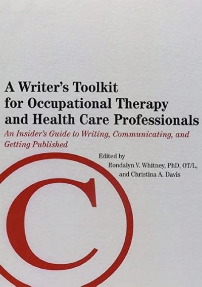 A writers toolkit for occupational therapy and health care professionals an insiders guide to writing communicating. - Introduction to classical mechanics instructor manual.