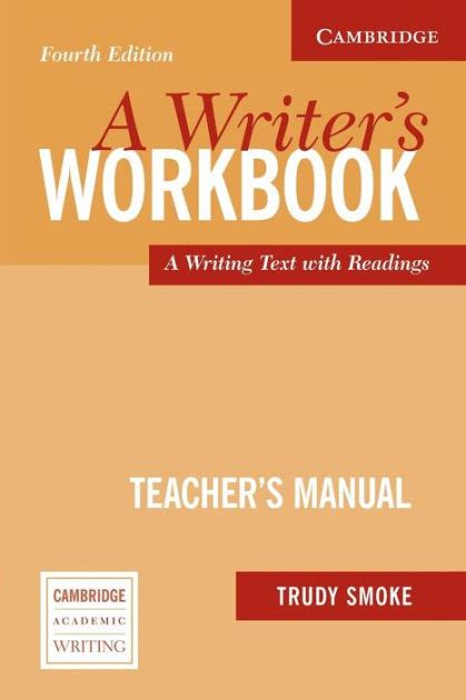 A writers workbook teachers manual by trudy smoke. - Kenmore 500 series gas dryer manual.