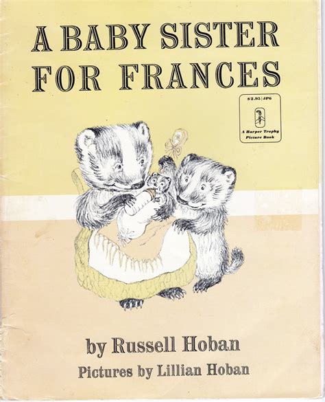 Full Download A Baby Sister For Frances By Russell Hoban