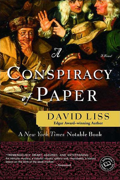 Read A Conspiracy Of Paper Benjamin Weaver 1 By David Liss