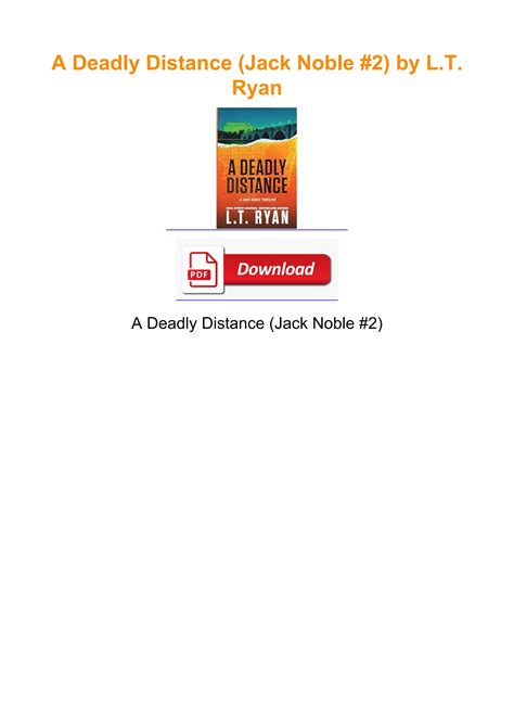 Full Download A Deadly Distance Jack Noble 2 By Lt Ryan