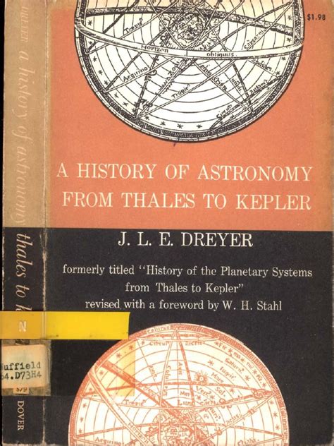 Read Online A History Of Astronomy From Thales To Kepler By John Louis Emil Dreyer