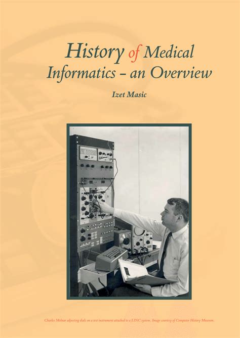 Download A History Of Medical Informatics Acm Press History Series702900 By Bruce I Blum