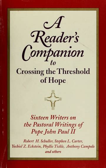 Read A Readers Companion To Crossing The Threshold Of Hope By Charla Honea
