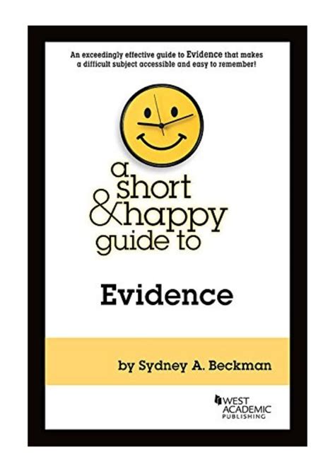 Full Download A Short  Happy Guide To Evidence Short  Happy Guides By Sydney Beckman