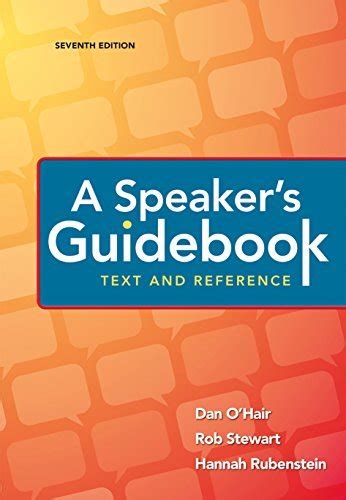 Read Online A Speakers Guidebook Text And Reference By Dan Ohair