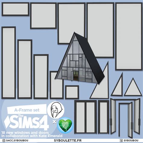 A-frame set (2024) - Build / Buy - The Sims 4 - CurseForge