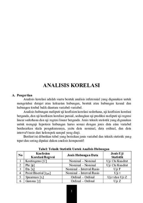 A. ANALISIS KORELASI - ocw - wintechmobiles.com