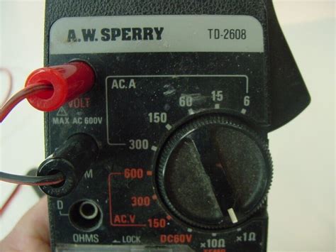 A.W. SPERRY MULTI METER TD-2608 AWS AW SPERRY w/ Case …