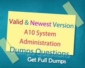 A10-System-Administration Dumps Deutsch