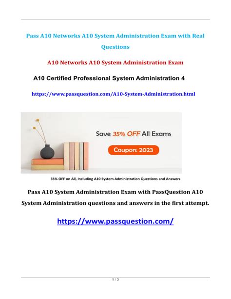 A10-System-Administration Examsfragen
