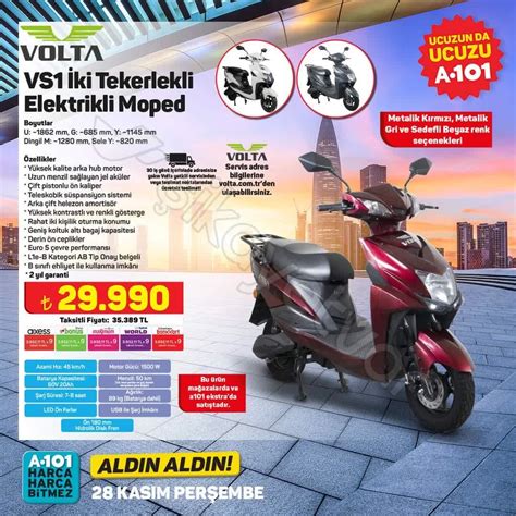A101 Elektrikli Motor & Moped fiyatları Fiyat Arşivi.