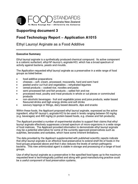 A1015 Ethyl lauroyl Arginate SD3 Food Tech doc