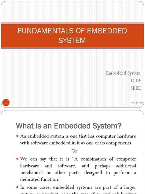 A1887795820 14289 15 2018 FUNDAMENTALS OF EMBEDDED SYSTEM ppt