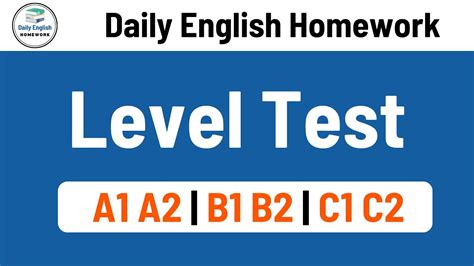 A2 B1 Level Tests