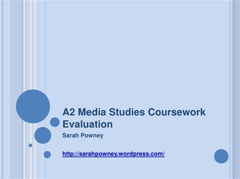 A2 Media Studies Coursework Evaluation