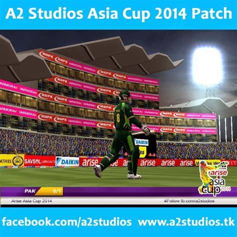 A2 Studios Arise Asia Cup 2014 Patch for EA Cricket 07